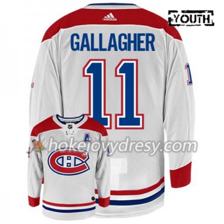 Dětské Hokejový Dres Montreal Canadiens BRENDAN GALLAGHER 11 Adidas Bílá Authentic